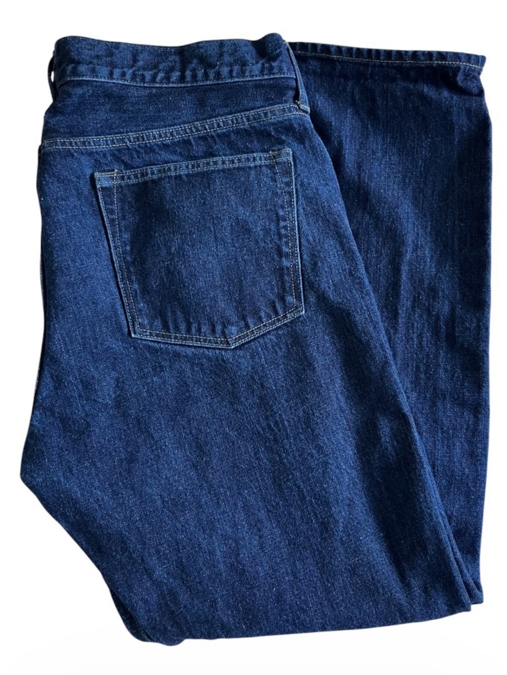 J.Crew 770 Straight Jeans Mens 36x32 (Fits 37x30) Blue Dark Wash Mid Rise Denim